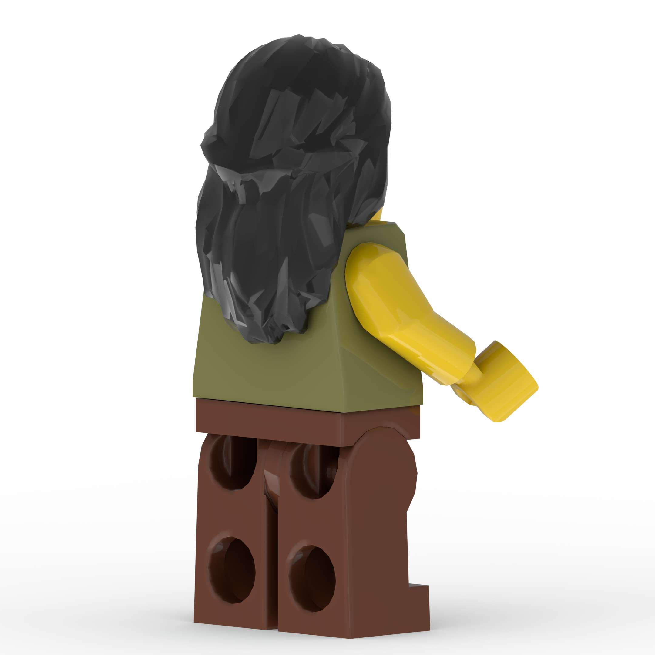 Back right angle of Andrew custom printed LEGO minifigure