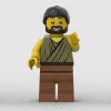 Official LEGO minifigure blank custom-printed as Andrew the Apostle, fisherman and first disciple of Jesus — The Word Bricks Christian toy.