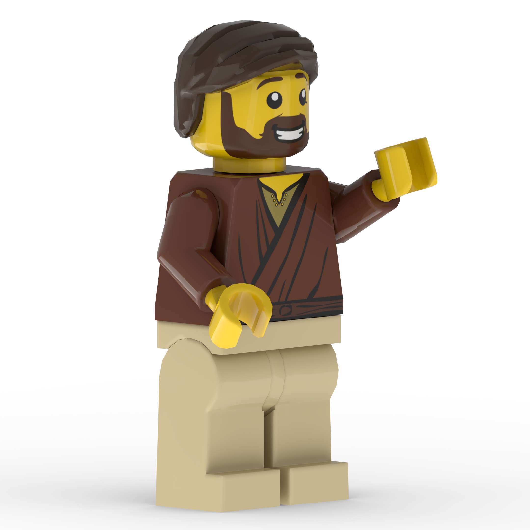 John the Beloved Minifigure Front Left Angle – Detailed Apostle Figure