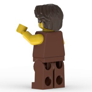 Peter Minifigure Back Left View – Garment Detail