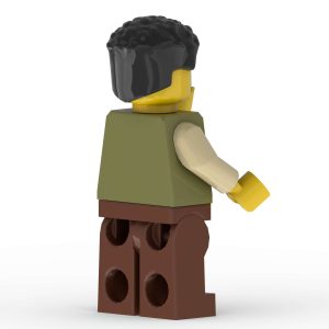 Back right angle of Simon the Zealot custom printed LEGO minifigure