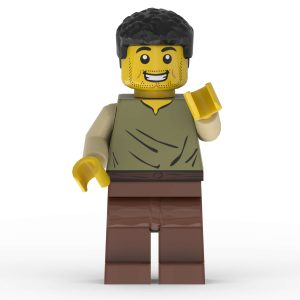 Front view of Simon the Zealot custom printed LEGO minifigure by The Word Bricks