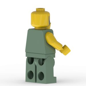 Back right angle of Paul the Apostle custom printed LEGO minifigure