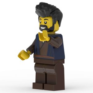 Front right view of James son of Zebedee custom LEGO minifigure by The Word Bricks