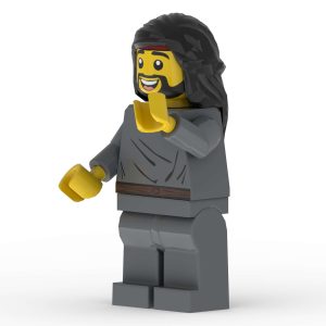 Front right view of Philip custom LEGO minifigure by The Word Bricks