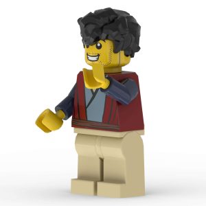 Front view of Thomas the disciple custom printed LEGO minifigure by The Word Bricks