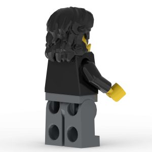 Back right angle of Judas Iscariot custom printed LEGO minifigure