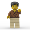 Official LEGO minifigure blank custom-printed as Matthias, chosen to replace Judas among the apostles — The Word Bricks Christian minifigure.
