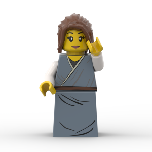 Mary mother of Jesus (Young) custom printed LEGO minifigure for nativity and Bible storytelling