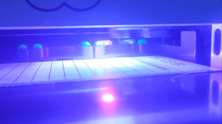 The Word Bricks UV Printer printing front view